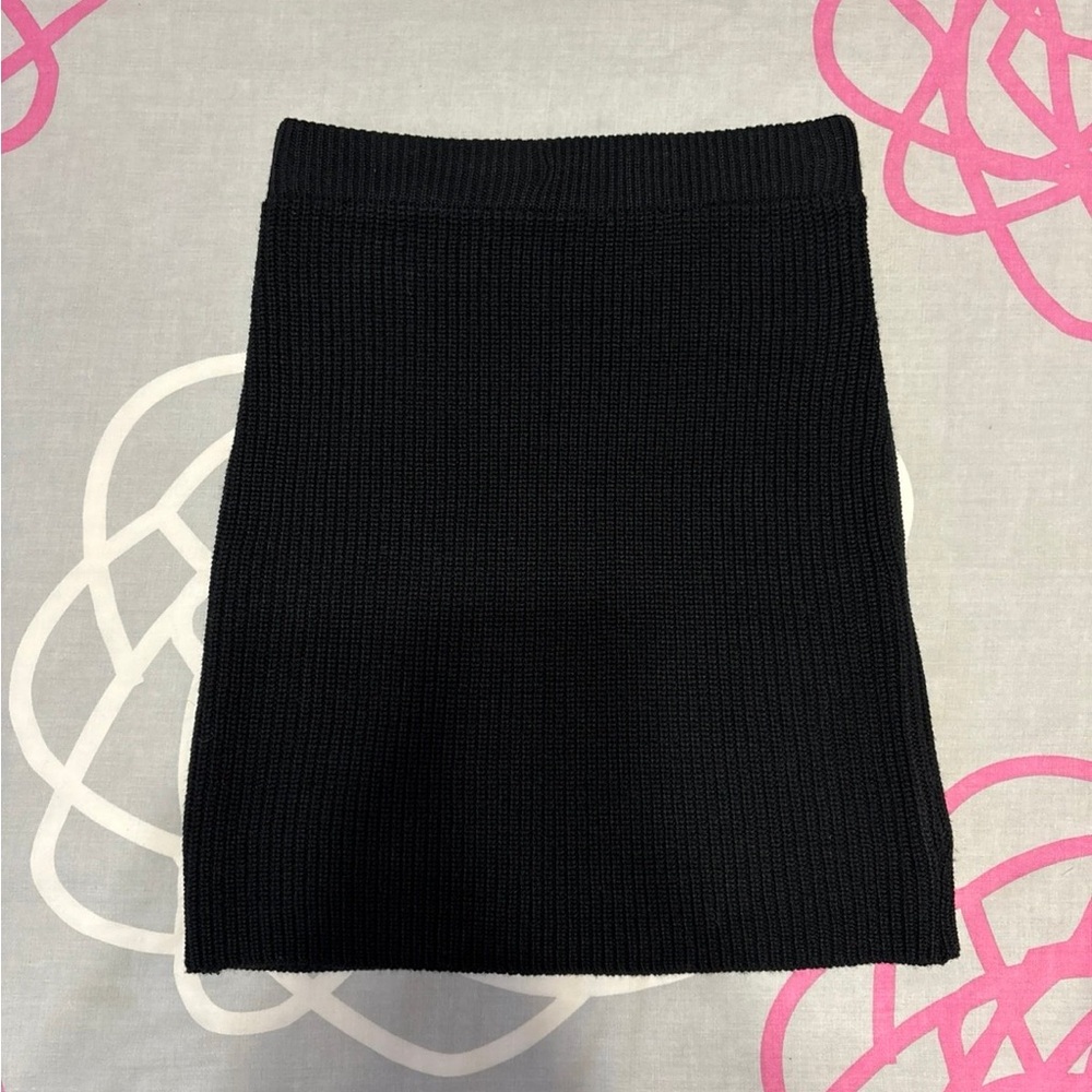 Wild Fable Black Mini Sweater Skirt